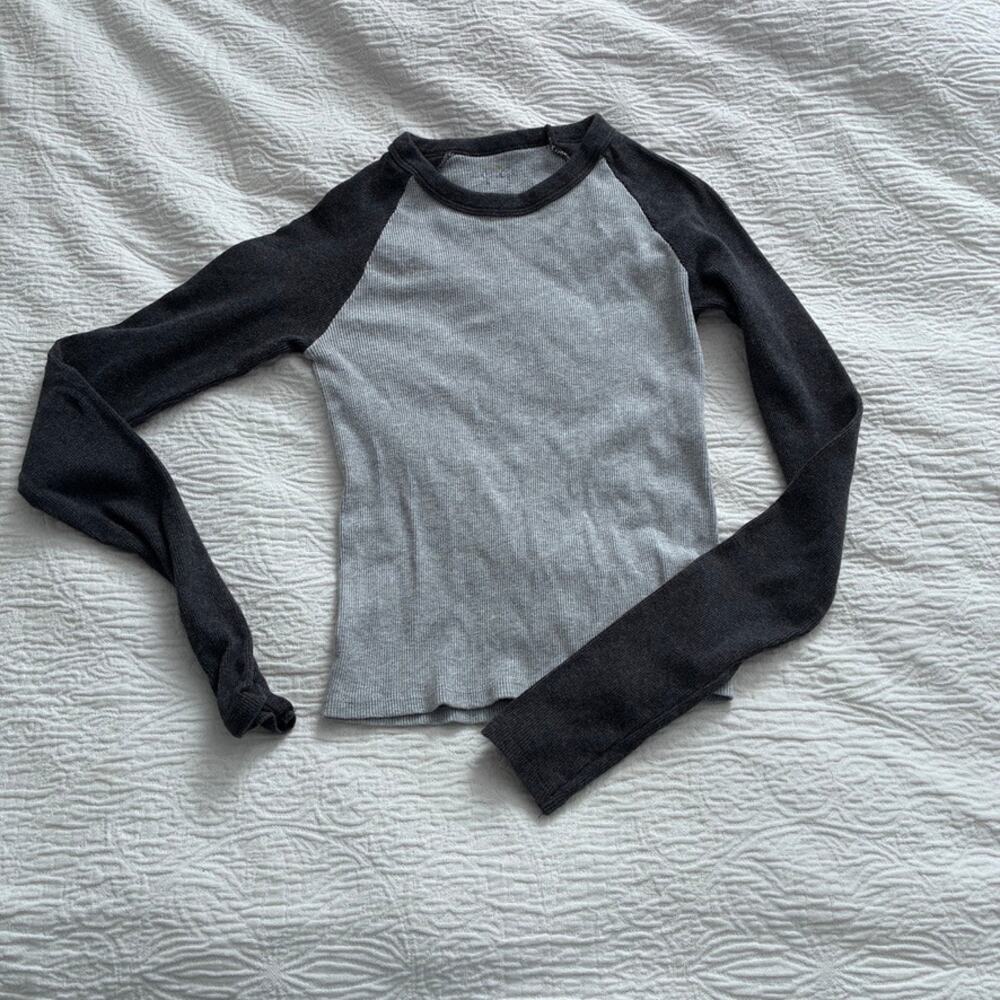 John Galt Baseball Tee Raglan Sleeve Grey